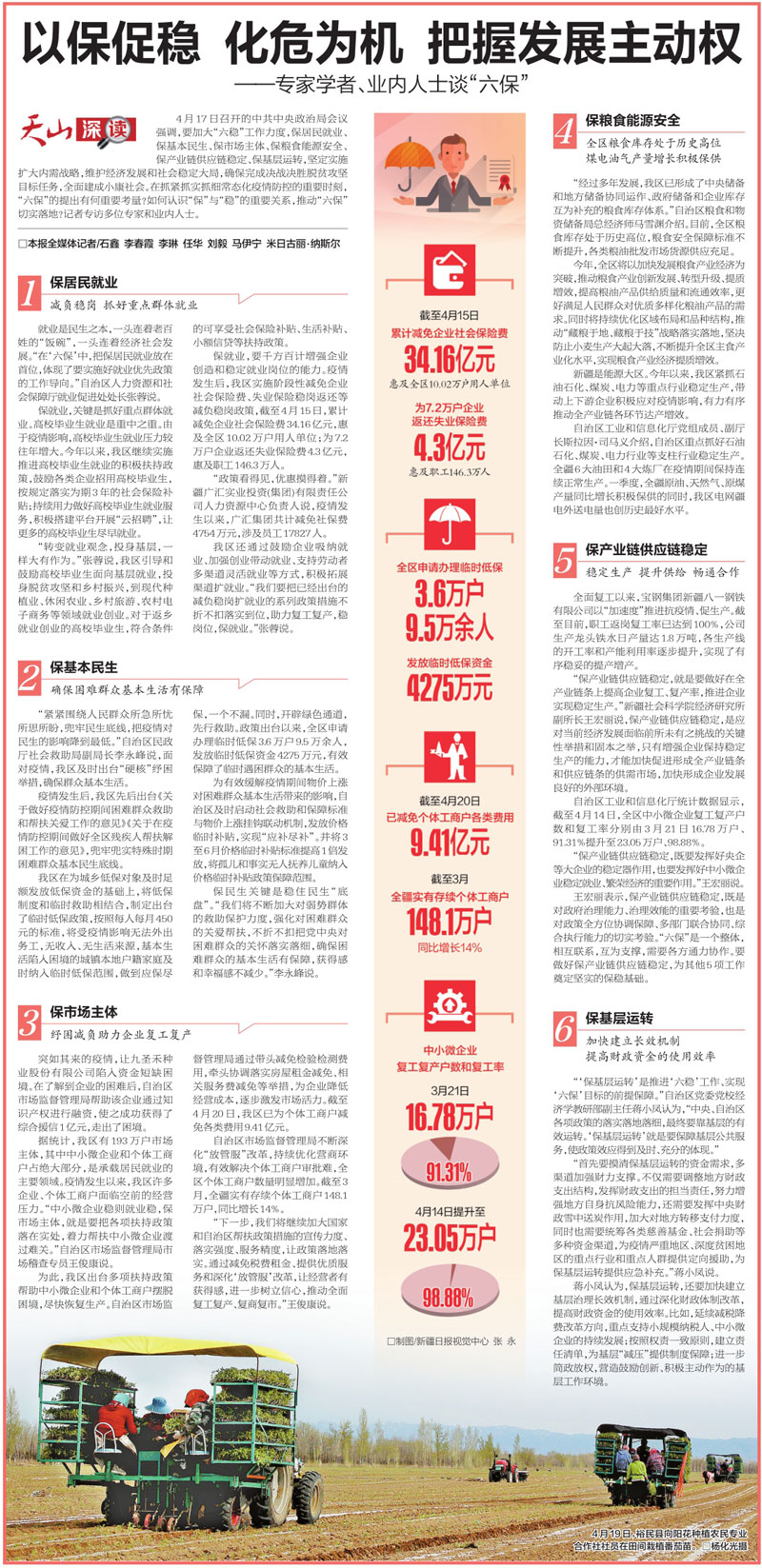 【天山深读】以保促稳 化危为机 把握发展主动权