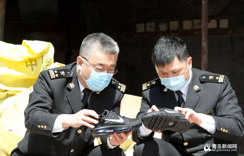 涉LV、耐克等品牌 青岛海关销毁七千余件侵权货物