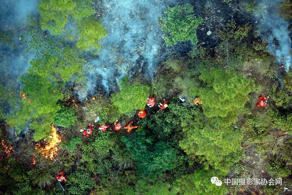 组图：火场上空的雄鹰只为守护祖国绿水河山