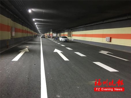 今早8点！福州二环工业路口下穿通道试通车！