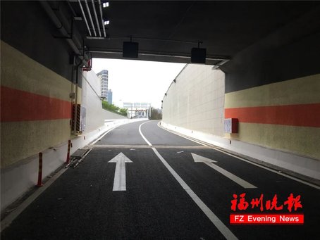 今早8点！福州二环工业路口下穿通道试通车！