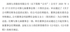 *ST九有聘任金铉玉为公司财务总监