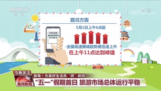 五一期间百度地图连续多日登上央视 实时出行大数据守护公众出行