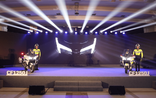 国产首款公升级警用摩托全球首发，春风动力再