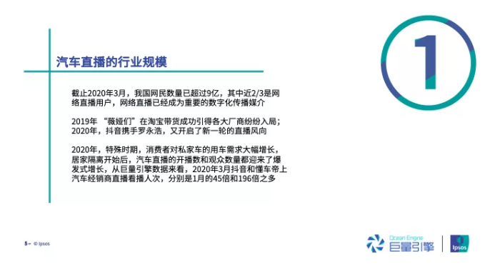 巨量引擎发布《2020汽车行业直播研究报告》，7成观众处在购车“决策阶段”