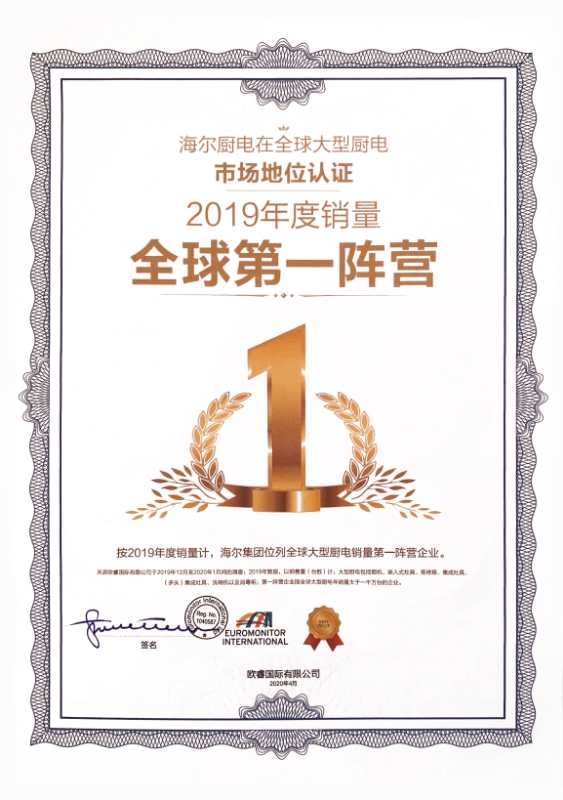中国厨电诞生千万级品牌 海尔领衔一超多强行业