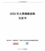 深挖行业现状加快“汰劣推新” 《2020年大屏旗舰选购白皮书》正式发布