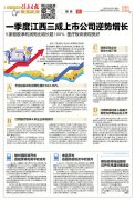 一季度江西三成上市公司逆势增长 医疗板块表现