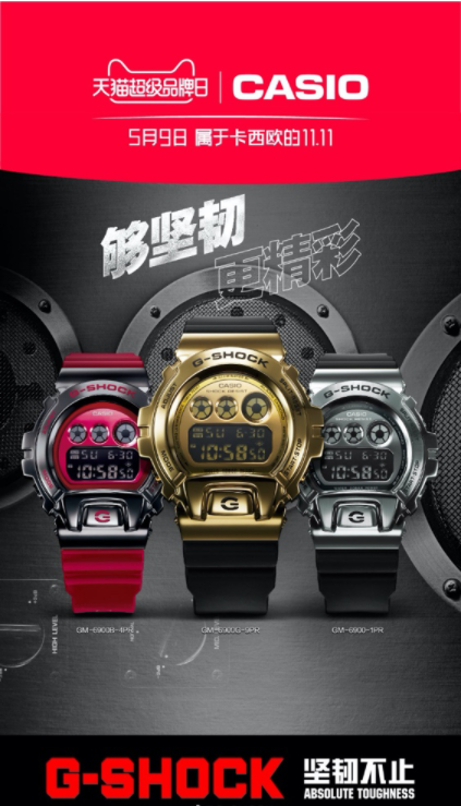 SHOCK硬核返场引领手表行业销量爆发