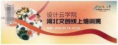  设计云学院—河北文创线上培训班开讲 点燃各行业设计+文创热潮