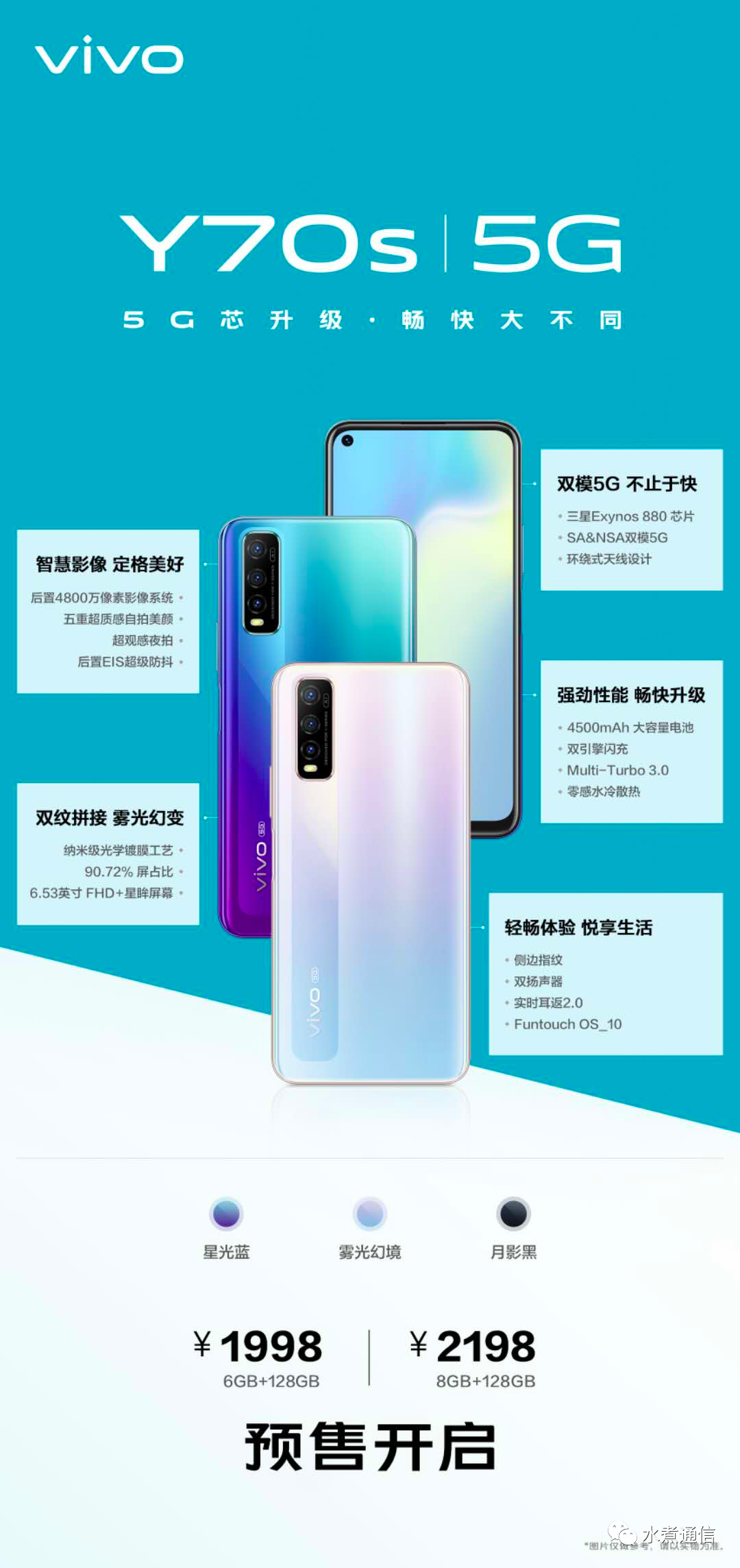 vivo Y70s上市 vivo “5G舰队”最后一块拼图齐了