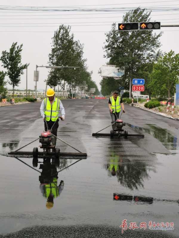 国道308莱西段大中修工程主体完工 6月底交工验收