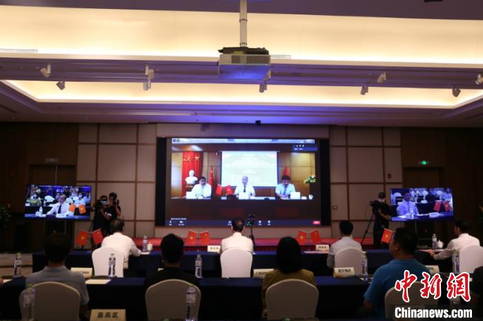 图为活动现场连线 林浩 摄