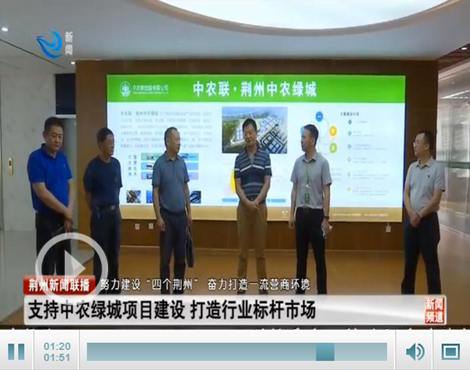市政协视察中农联荆州农业高新技术产业城项目建设