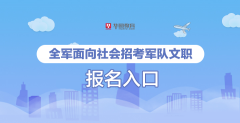 2020年军队文职考试报考可以在哪些网站报名？