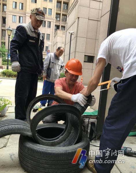 翰香景庭的物业师傅太有才 用“科技范”创意点