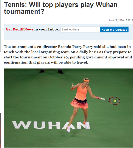 武网外籍总监：武汉已回归正常 会说服球员来参