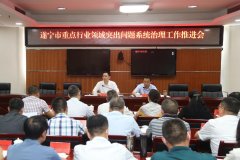 遂宁市重点行业领域突出问题系统治理工作推进会召开