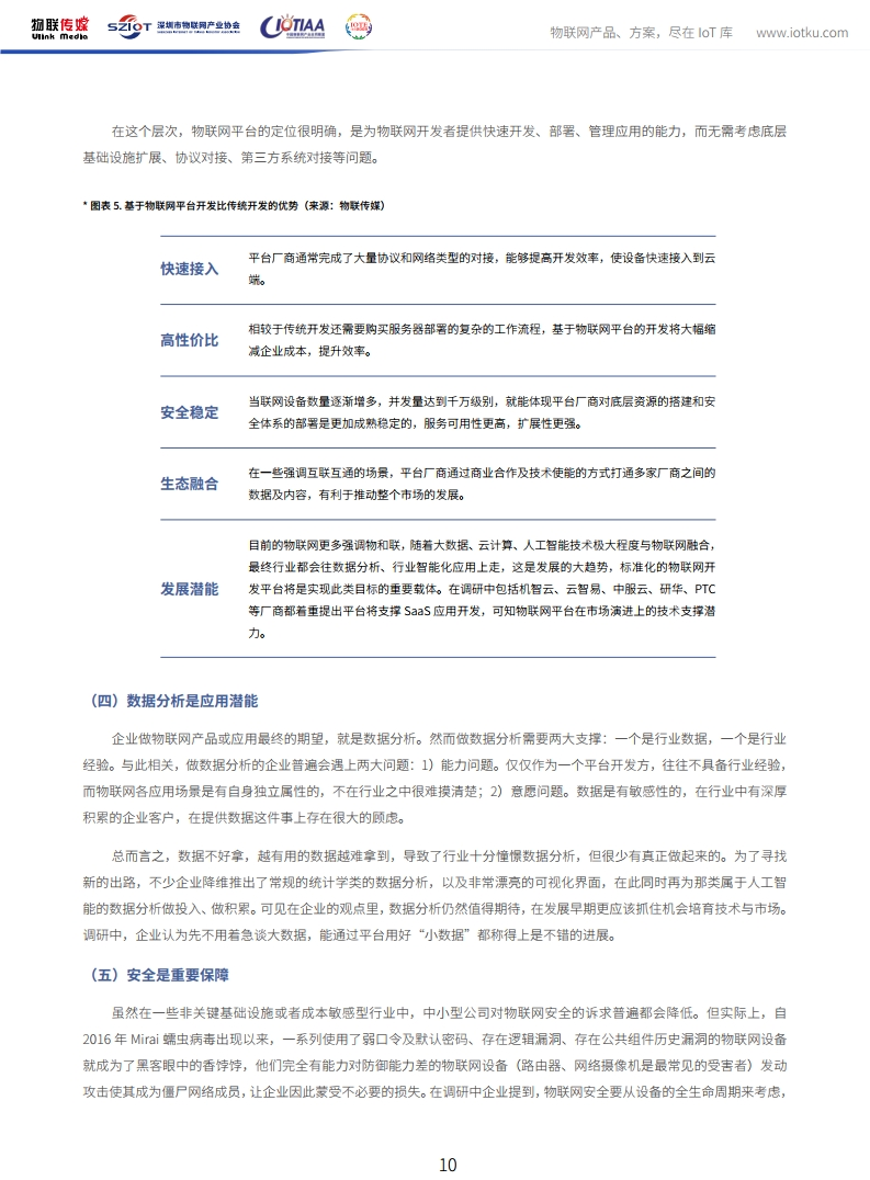 中国物联网产业应用联盟：2020年中国物联网平台