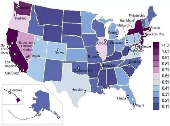 大数据图解美国华人高端人才(总汇）