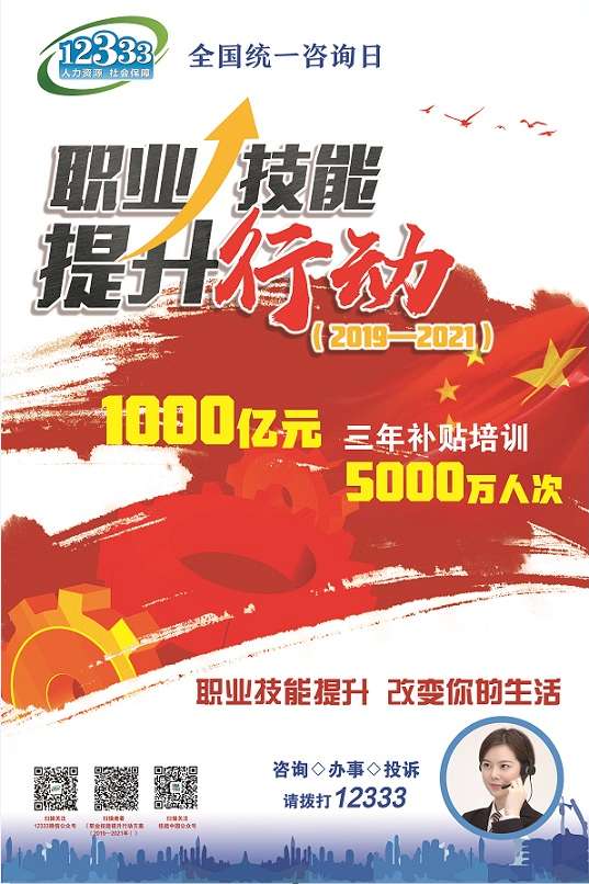职业技能提升行动“12333”全国统一咨询日活动周