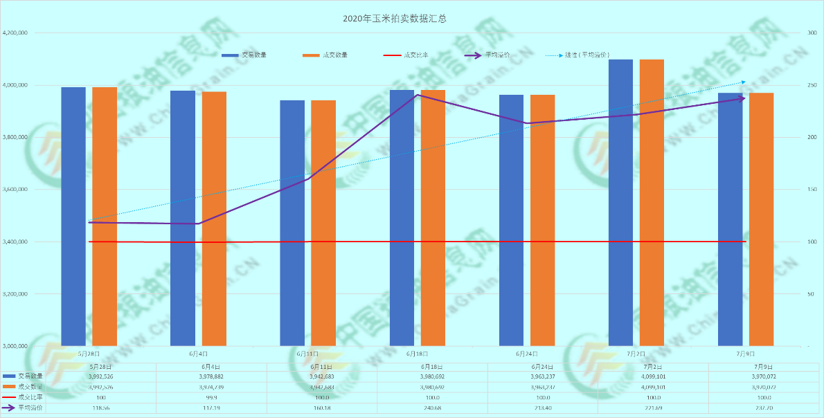 【独家】玉米拍卖火爆，4拍解套只差2.98元/吨