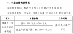 华软科技2020年上半年预计净利500万元-700万元各项经济活动逐步恢复正常
