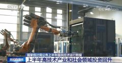 今年上半年我国高技术产业和社会领域投资回升