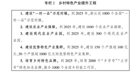 农业农村部发布全国乡村产业“五年发展规划”