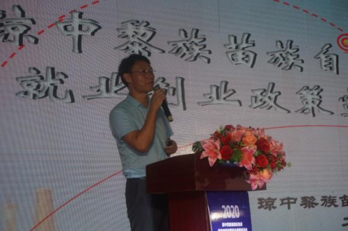 2020年琼中就业创业政策宣传进乡镇 开幕仪式顺利