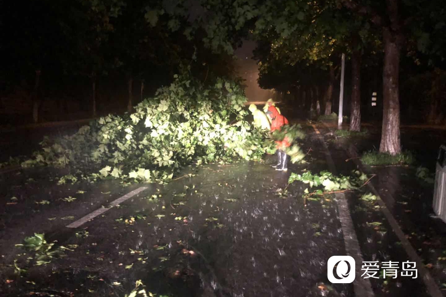 连夜迎战暴雨，崂山区城市管理局交出这样一份答卷
