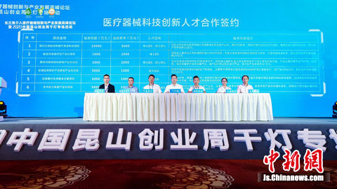 医疗器械科技创新人才合作签约