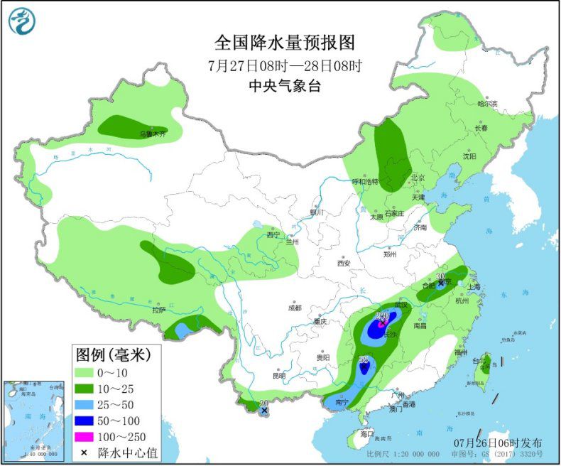 重庆贵州等多地有强降雨 江南华南等地高温持续