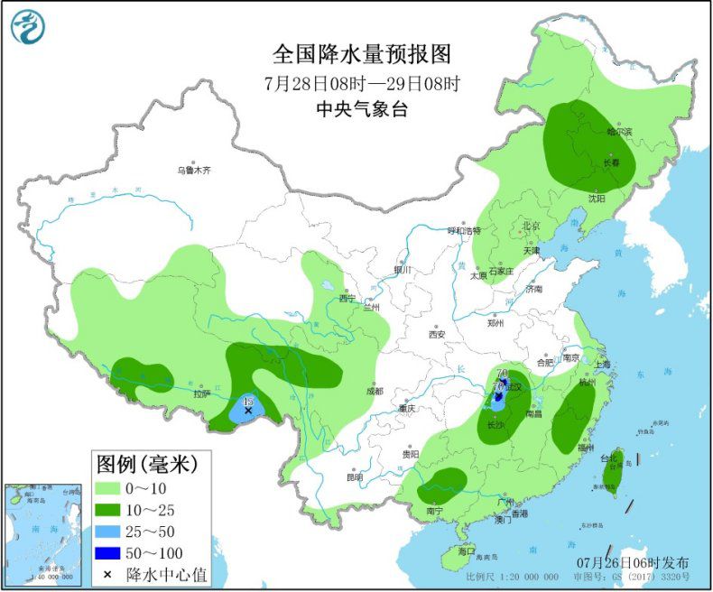 重庆贵州等多地有强降雨 江南华南等地高温持续