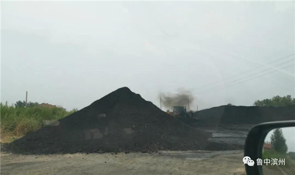 滨州一发电公司原料、废渣运输堆放致扬尘污染