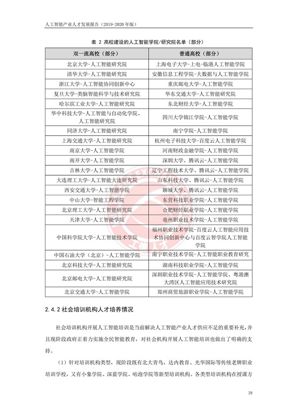 工业和信息化部人才交流中心发布《人工智能产